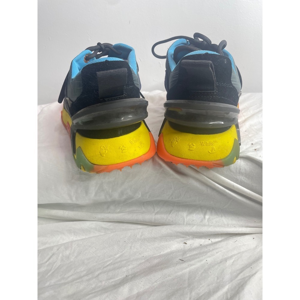OFF WHITE Mens Black Yellow Orange Chunky Sole Athletic Sneakers Shoes Size 42 - Picture 5 of 6